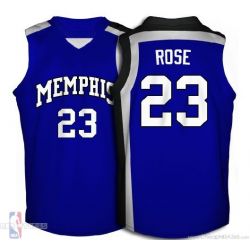 Cheap Derrick Rose NCAA Memphis Tigers Jersey #23 Blue From China