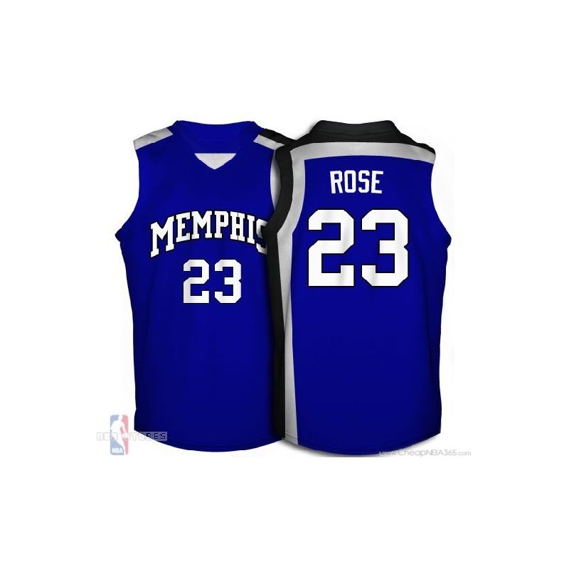 Cheap Derrick Rose NCAA Memphis Tigers Jersey #23 Blue From China