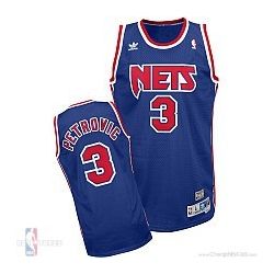 Cheap Drazen Petrovic Brooklyn Nets Jersey #3 Throwback Blue From China