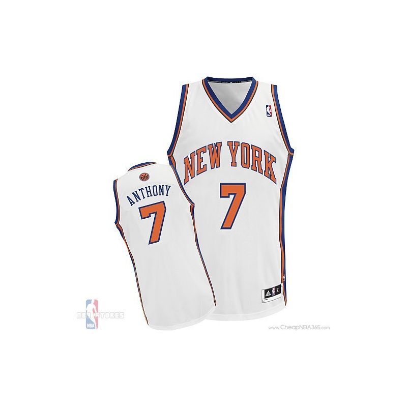 Cheap Carmelo Anthony Knicks Jersey #7 Home White From China