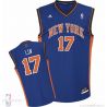 Cheap Jeremy Lin Knicks Jersey #17 Road Blue From China