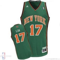 Cheap Jeremy Lin Knicks Jersey #17 Green From China