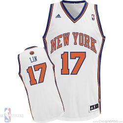 Cheap Jeremy Lin Knicks Jersey #17 White Home From China