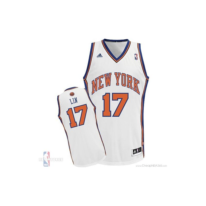 Cheap Jeremy Lin Knicks Jersey #17 White Home From China