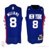 Cheap Deron Williams Brooklyn Nets Jersey #8 Blue ABA Hardwood Classic China