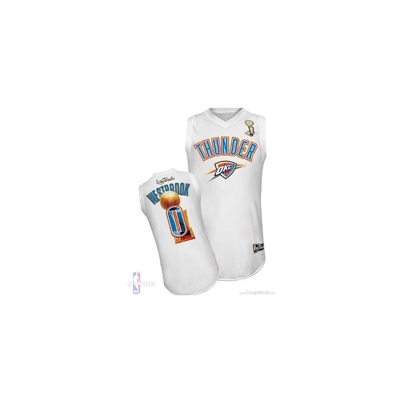 Cheap Russell Westbrook Oklahoma City Thunder Jersey #0 White