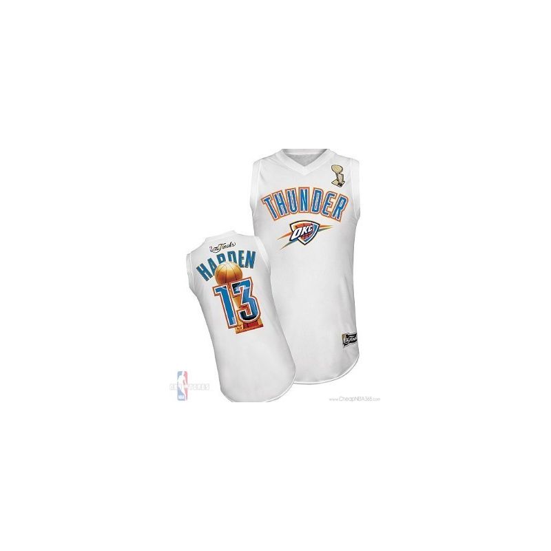 Cheap James Harden Oklahoma City Thunder Jersey #13 White 2013