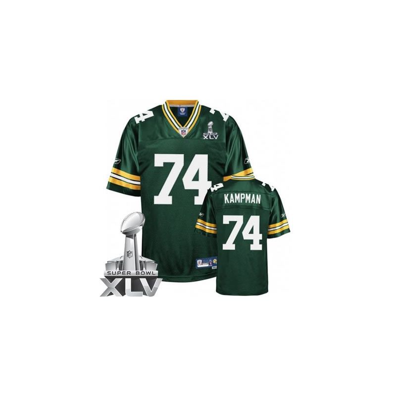 Cheap Aaron Kampman Packers Jersey #74 Green 2011 Super Bowl XLV From China