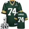 Cheap Aaron Kampman Packers Jersey #74 Green 2011 Super Bowl XLV From China