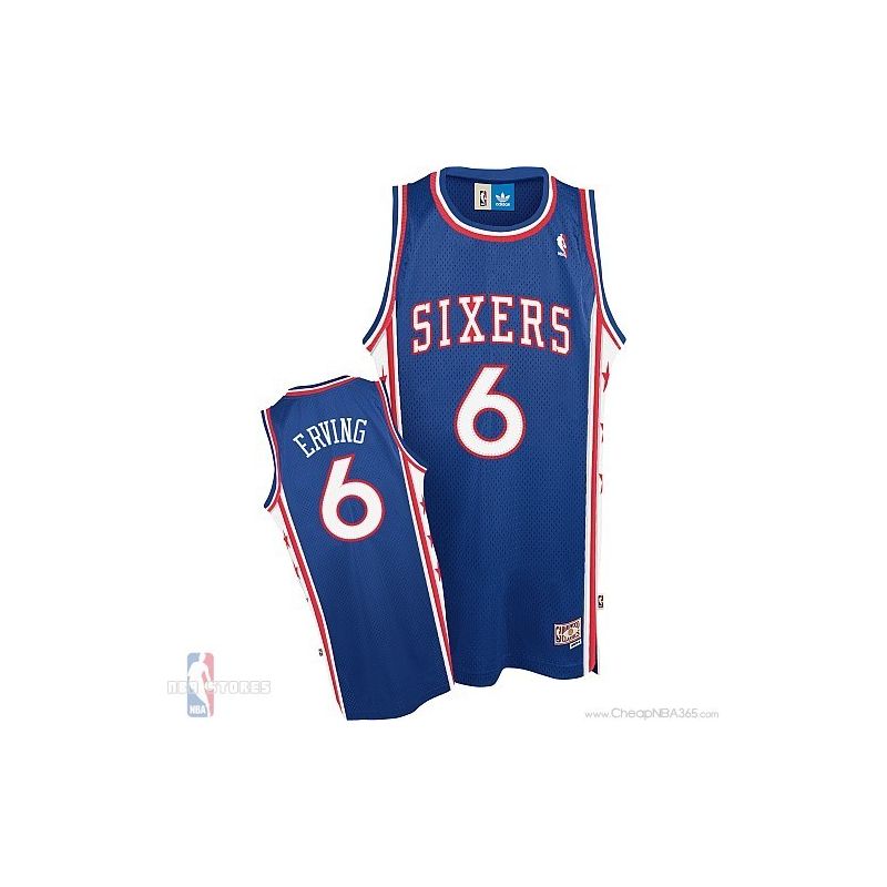 Cheap Julius Erving 76ers Jersey #6 Blue Road From China