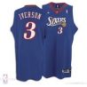 Cheap Allen Iverson 76ers Jersey #3 Blue Road From China