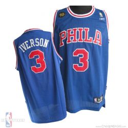 Cheap Allen Iverson 76ers Jersey #3 Blue From China