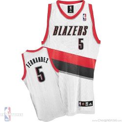 Cheap Rudy Fernandez Portland Trail Blazers Jersey #5 Home White From China