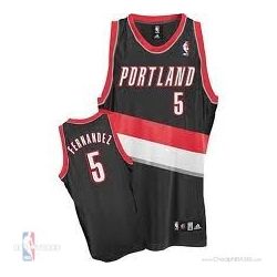 Cheap Rudy Fernandez Portland Trail Blazers Jersey #5 Road Black From China