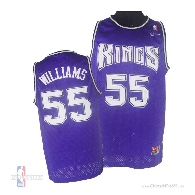 Cheap Jason Williams Sacramento Kings Jersey #55 Purple From China