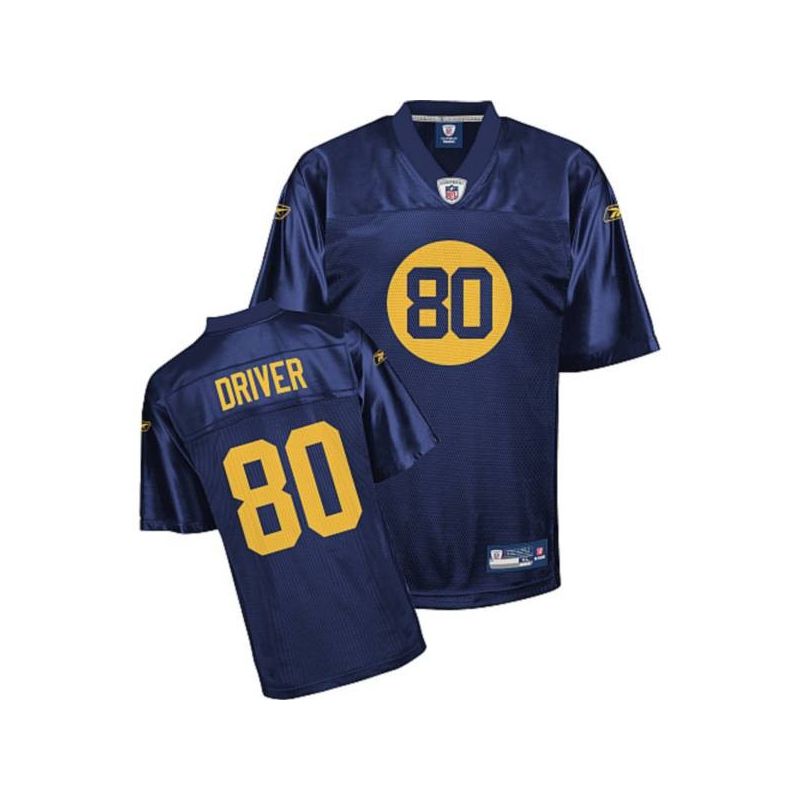 Cheap Donald Driver Packers Jersey #80 Blue From China