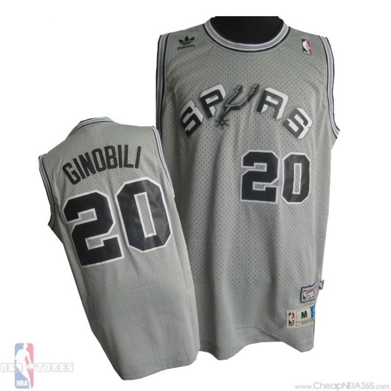 Cheap Manu Ginobili San Antonio Spurs Jersey #20 Grey From China