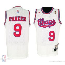 Cheap Tony Parker San Antonio Spurs Jersey #9 White ABA Hardwood Classic From China