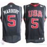 Cheap Stephon Marbury USA National Team Jersey #5 Dark Blue From China