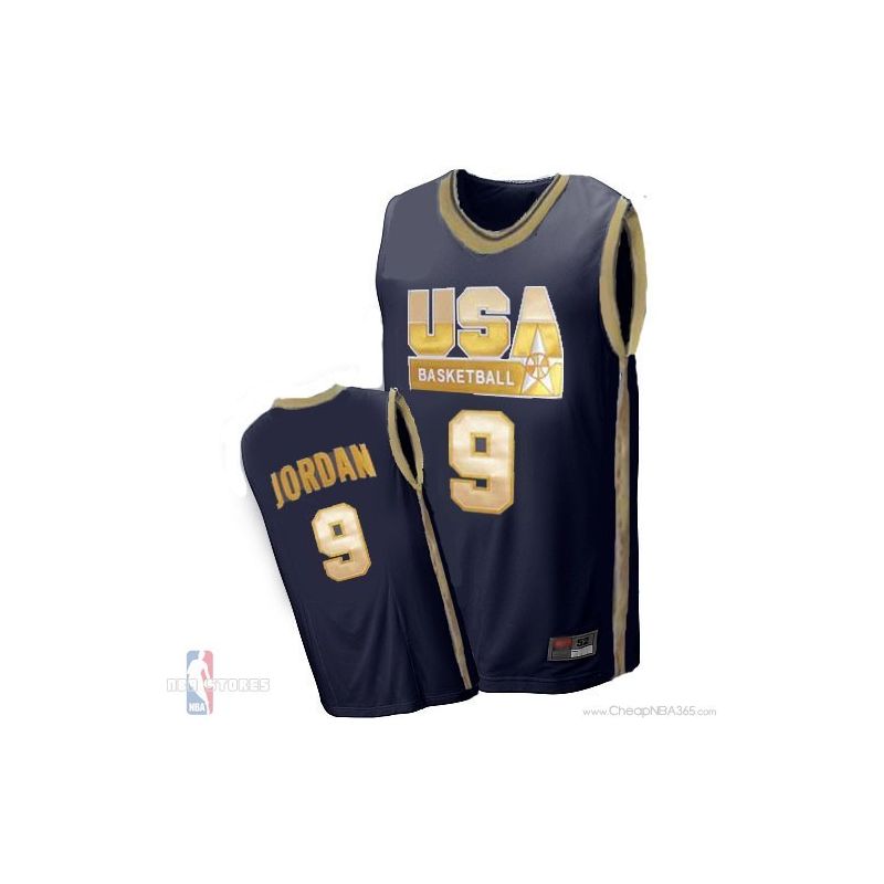 Cheap Michael Jordan USA National Team Jersey #9 Blue From China