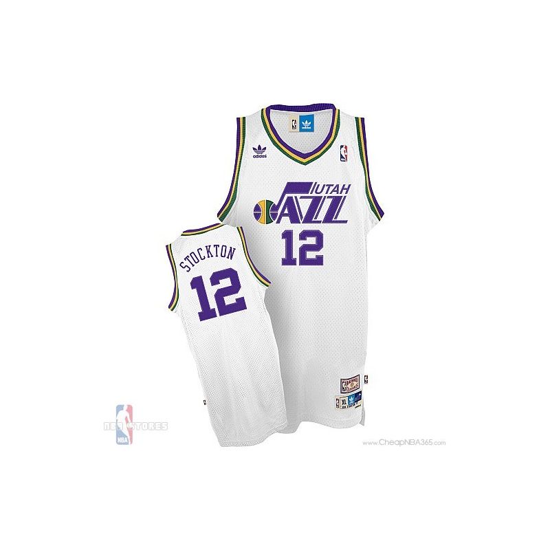 Cheap John Stockton Utah Jazz Jersey #12 Throwback Home From China