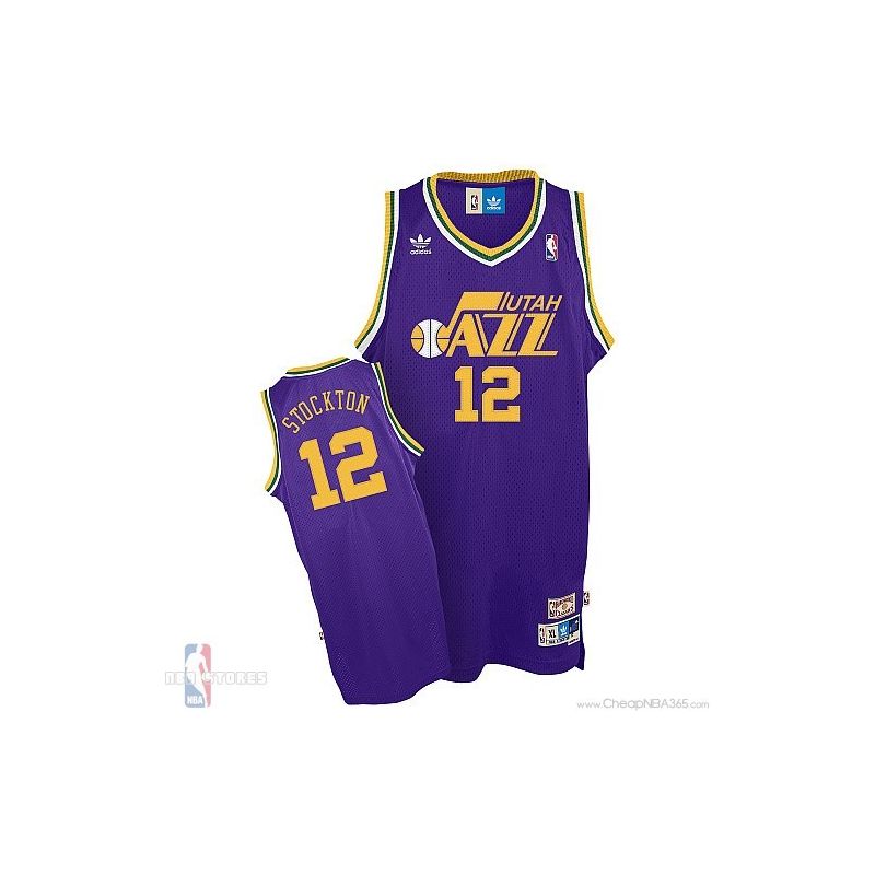 Cheap John Stockton Utah Jazz Jersey #12 Throwback Road From China