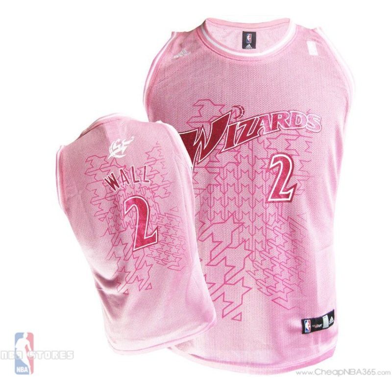 Cheap John Wall Wizards Women Jersey #2 Pink From China