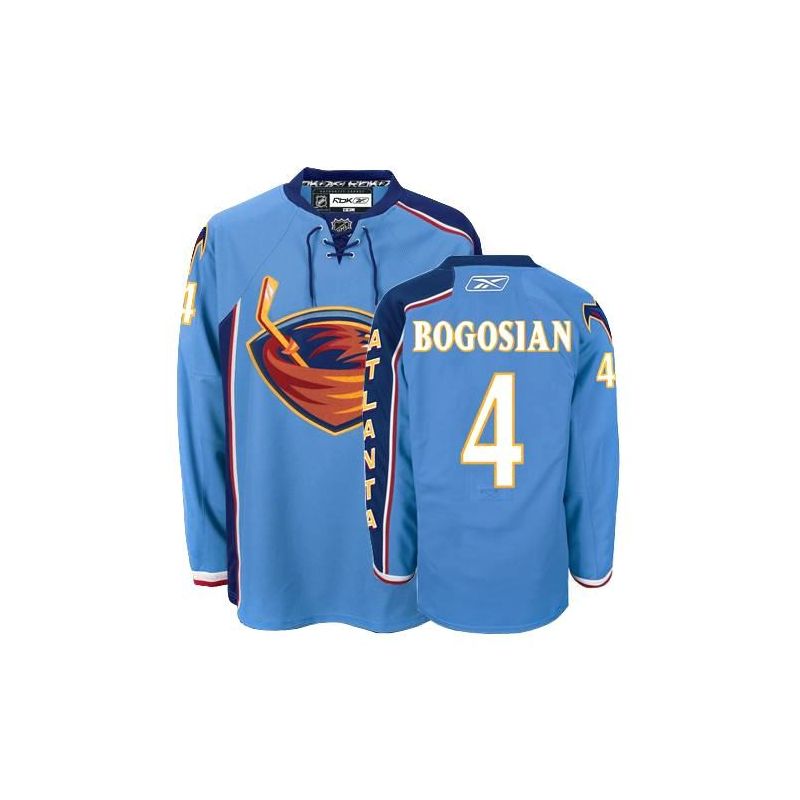 Cheap Zach Bogosian Thrashers Jersey #4 Blue From China