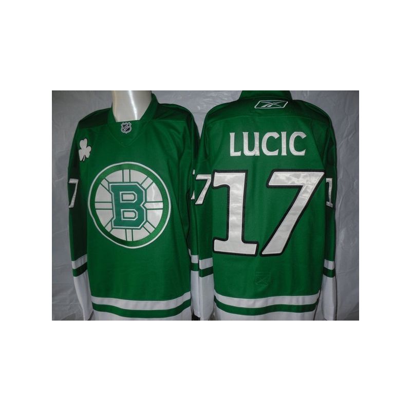 Cheap Milan Lucic Bruins Jersey #17 Green St Patricks Day From China