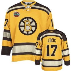 Cheap Milan Lucic Bruins Jersey #17 Yellow From China