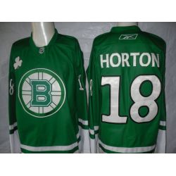 Cheap Nathan Horton Bruins Jersey #18 Green St Patricks Day From China