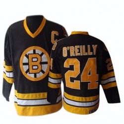 Cheap Terry OReilly Bruins Jersey #24 Black Throwback From China