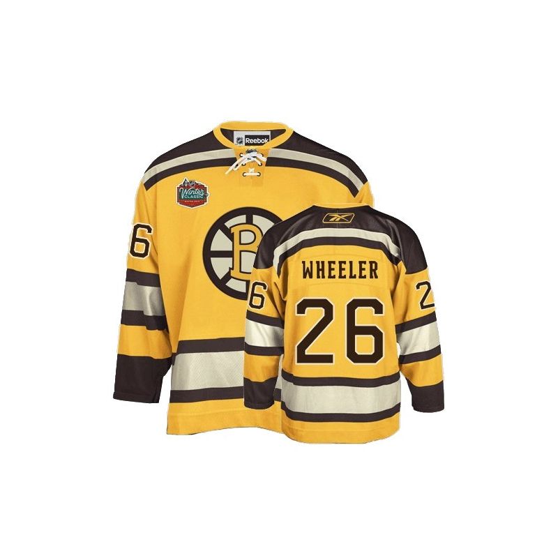 Cheap Blake Wheeler Bruins Jersey #26 Yellow Winter Classic From China