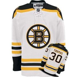 Cheap Tim Thomas Bruins Jersey #30 White From China