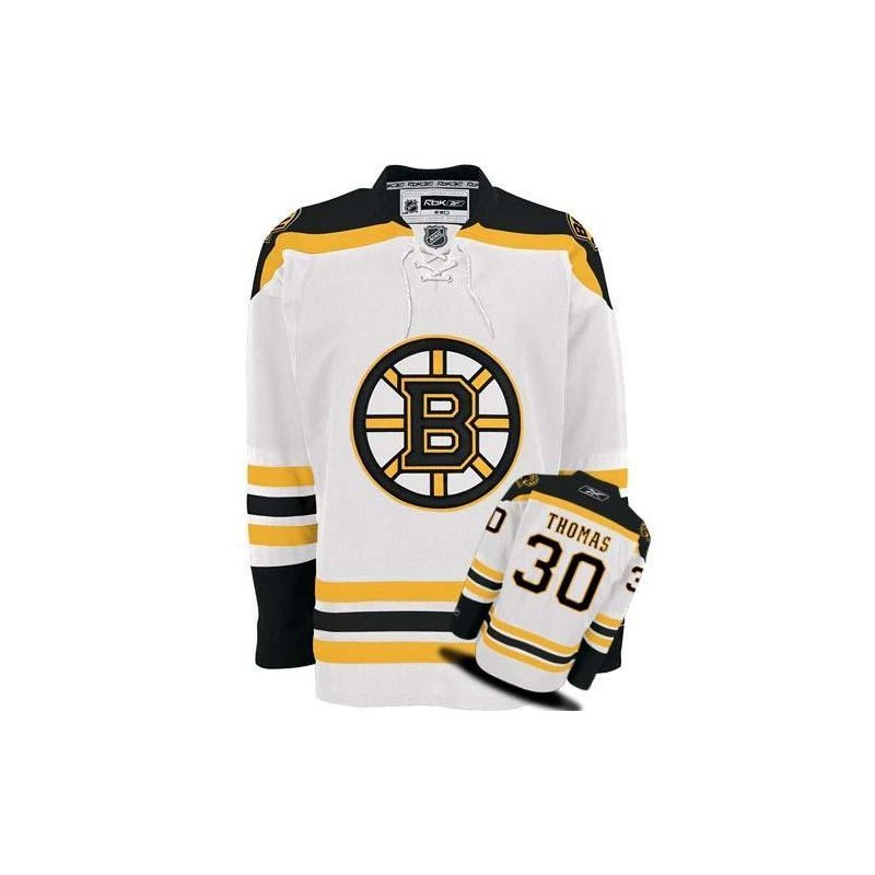 Cheap Tim Thomas Bruins Jersey #30 White From China