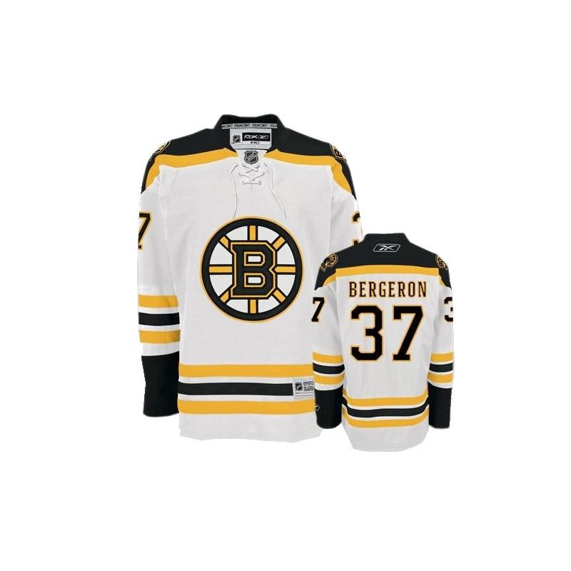 Cheap Patrice Bergeron Bruins Jersey #37 White From China