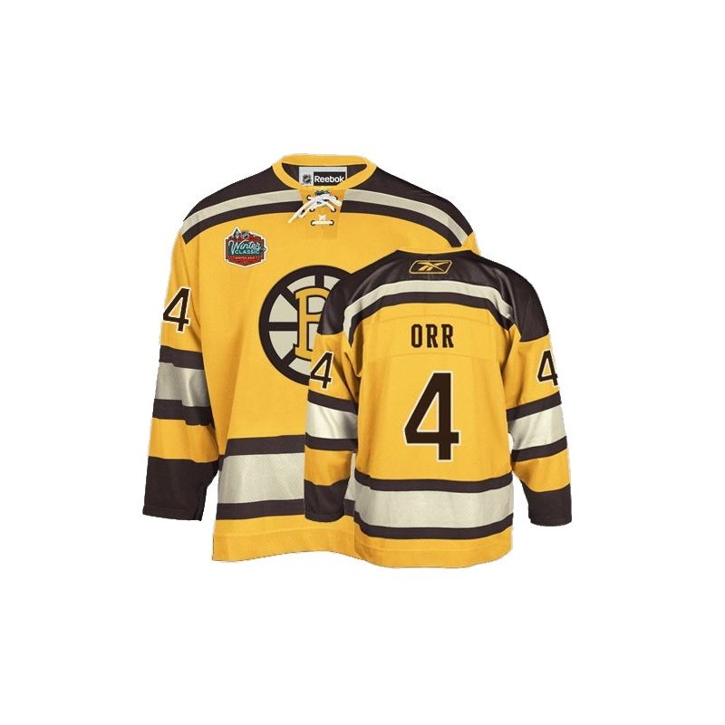 Cheap Bobby Orr Bruins Jersey #4 Yellow Winter Classic From China