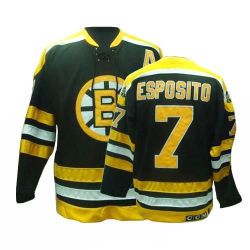 Cheap Phil Esposito Bruins Jersey #7 Black Throwback From China