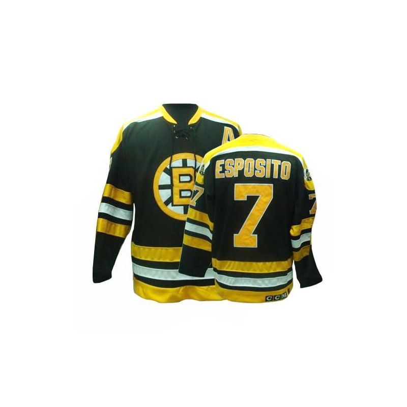 Cheap Phil Esposito Bruins Jersey #7 Black Throwback From China