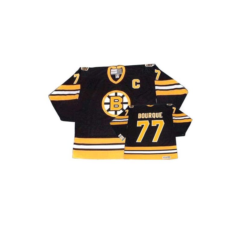 Cheap Ray Bourque Bruins Jersey #77 Black Throwback From China