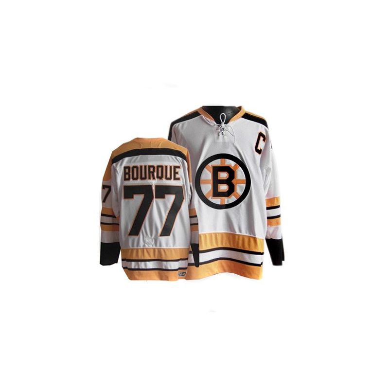 Cheap Ray Bourque Bruins Jersey #77 White Throwback From China