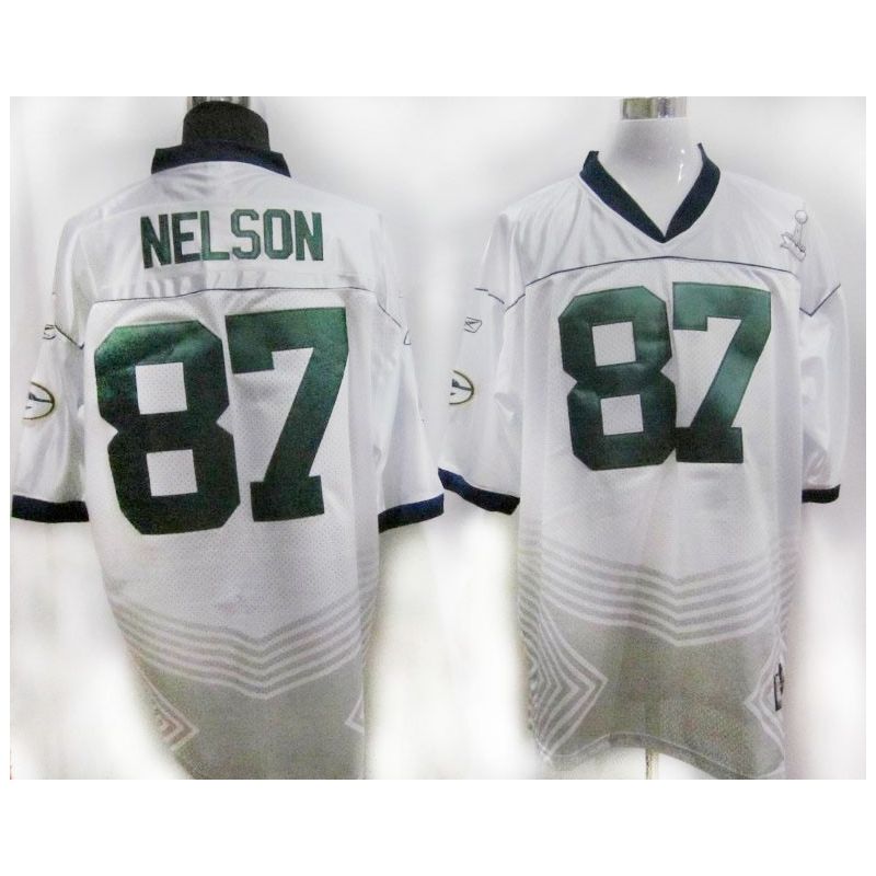 Cheap Jordy Nelson Packers Jersey #87 White Champions Fashion From China