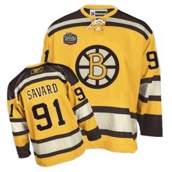 Cheap Marc Savard Bruins Jersey #91 Yellow Winter Classic From China