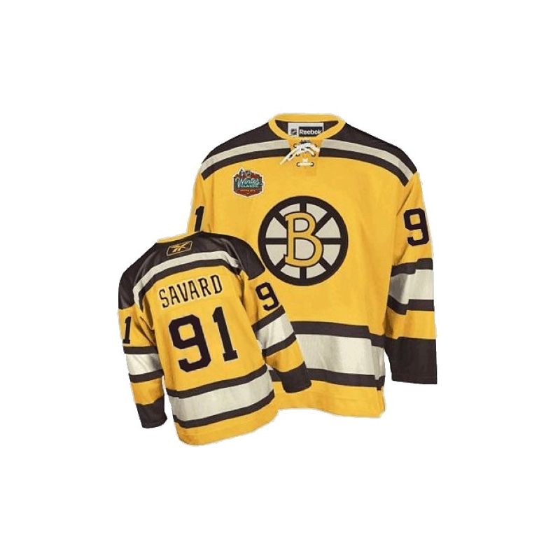 Cheap Marc Savard Bruins Jersey #91 Yellow Winter Classic From China