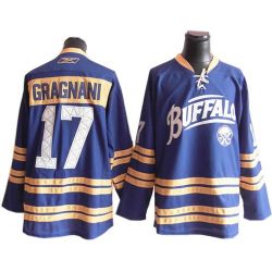 Cheap Marc-Andre Gragnani Sabres Jersey #17 Blue 40th From China