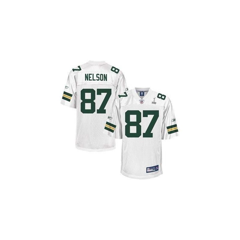 Cheap Jordy Nelson Packers Jersey #87 White super bowl XLV From China