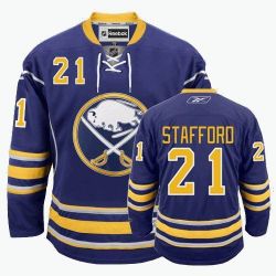 Cheap Drew Stafford Sabres Jersey #21 Blue From China