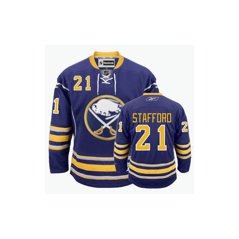 Cheap Drew Stafford Sabres Jersey #21 Blue From China