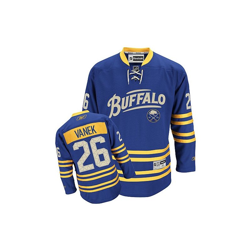 Cheap Thomas Vanek Sabres Jersey #26 Blue 40th From China