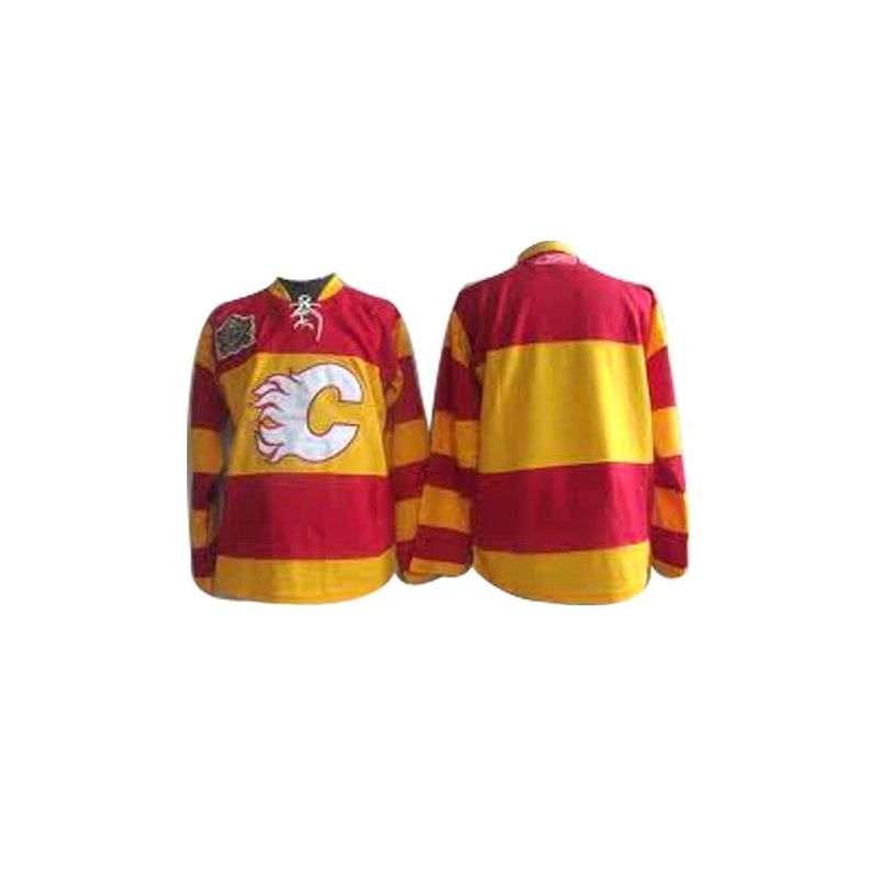 Cheap Flames Blank Jersey Red and Orange Winter Classic From China